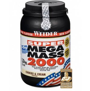 Super Mega Mass 2000 od Weider 1500 g Vanilka