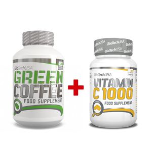 Akcia: Green Coffee + Vitamin C Zadarmo - Biotech USA 120 kaps. + 30 tbl.
