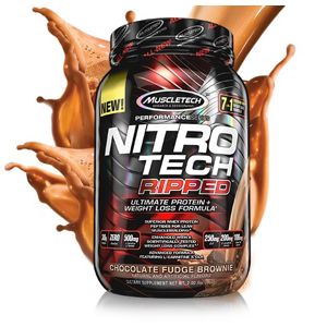 Nitro Tech Ripped - Muscletech 1810 g Chocolate Fudge Brownie