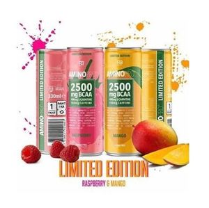 Amino Pro 2500 mg BCAA Drink - FCB Sweden 330 ml. Sour Straps