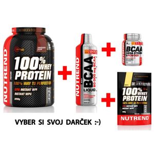 100% Whey Protein - Nutrend 2250 g + 1000 ml. Jahoda