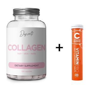 Collagen + C Vitamin Pro Zadarmo - Descanti 120 kaps. + 20 tbl. Lemon