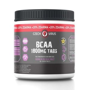 BCAA 1800 mg Tabs - Czech Virus 150 tbl. + 30 tbl. Zadarmo