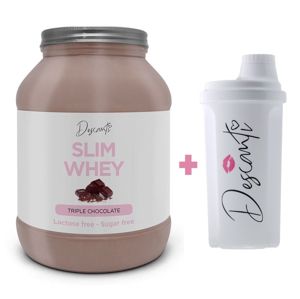 Slim Whey + Šejker Zadarmo - Descanti 1000 g + 700 ml. Triple Chocolate