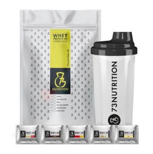 Whey Protein 80 Sample Pack + šejker - 73Nutrition 25 x 25 g Mix