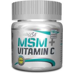 MSM + Vitamin C - Biotech USA 150 g Citrón