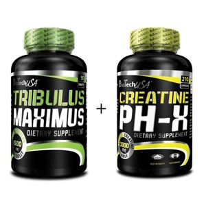 Akcia: Tribulus Maximus + Creatine PH-X Zadarmo - Biotech USA 90 tbl + 90 kaps